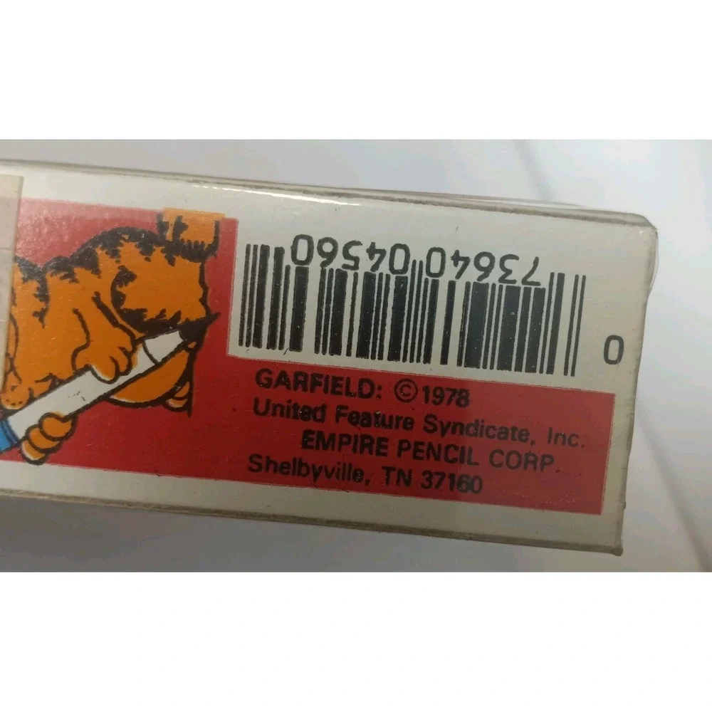 Vtg 1978 Garfield Pencils 4 Pack Empire Pencil‎ Corp Jim Davis Comic Strip NIP